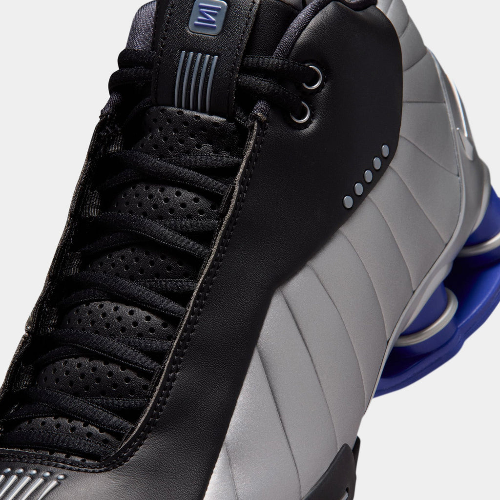 Shox BB4 Black And Metallic Silver Mens Lifestyle Shoes (Black/Metallic Silver/Lapis)