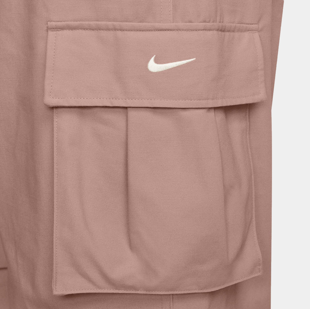 Mid Rise Oversized Woven Cargo Womens Pants (Particle Pink/Sail)