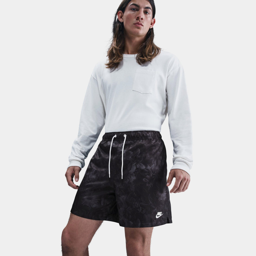 Club Flow TRBL Woven Mens Shorts (Black/White)