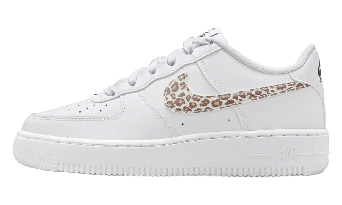 Air Force 1 Low GS "White Leopard Swoosh" IR0273 100