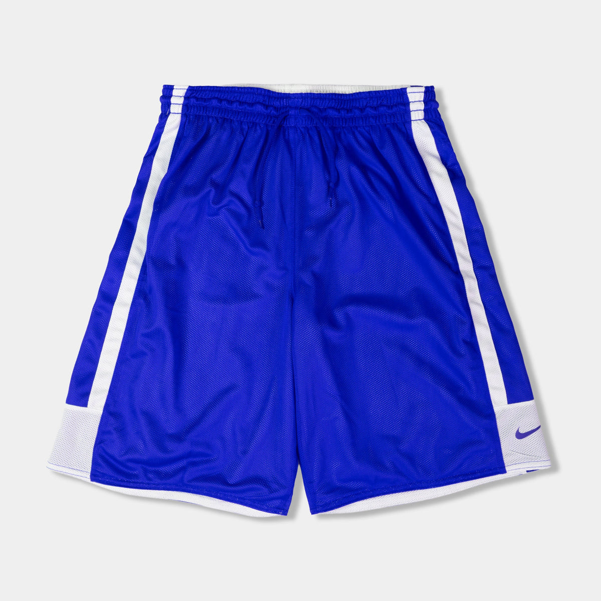 Reversible Dri Fit Basketball Mens Shorts (White/Royal Blue)