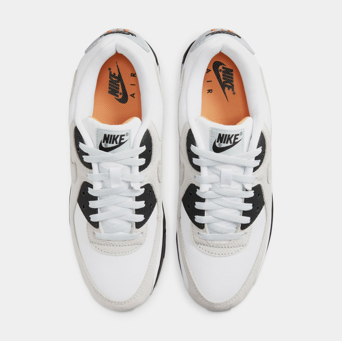 Air Max 90 White Black Hot Curry Mens Running Shoes (White/Black/Hot Curry/Pure Platinum)