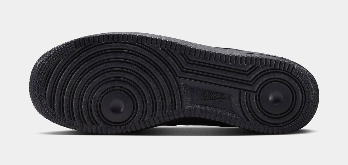 Air Force 1 Low Triple Black Croc Mens Lifestyle Shoes (Black/Metallic Dark Grey)