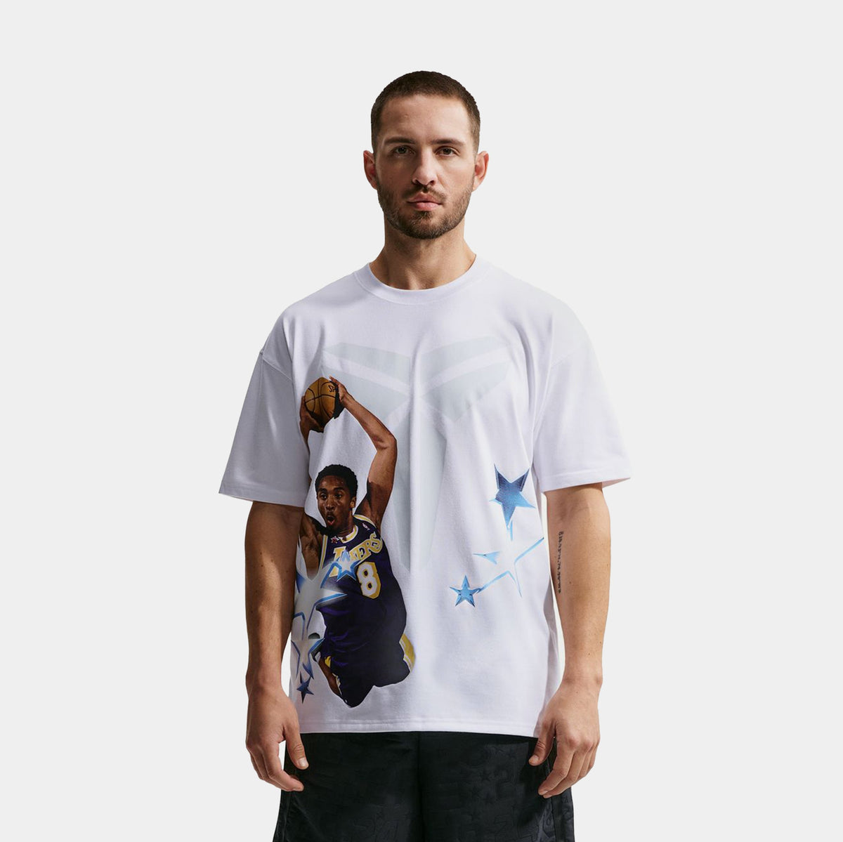 Kobe Dri Fit M90 All Star Mens Short Sleeve Shirt (White)