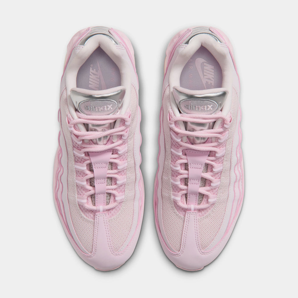 Air Max 95 Big Bubble Chrome Pink Foam Womens Running Shoes (Pink Foam/Pearl Pink/Metallic Silver)