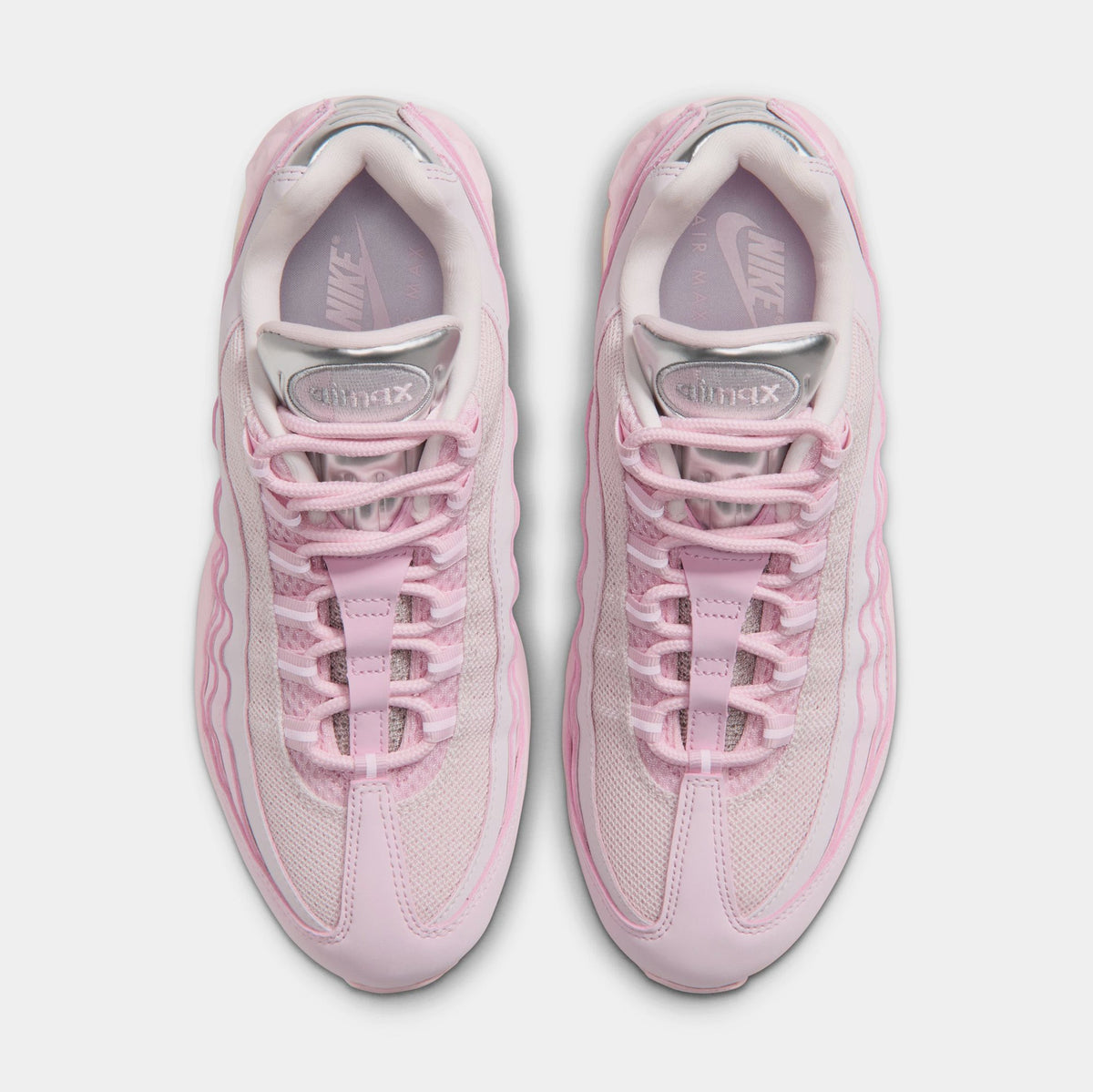 Air Max 95 Big Bubble Chrome Pink Foam Womens Running Shoes (Pink Foam/Pearl Pink/Metallic Silver)