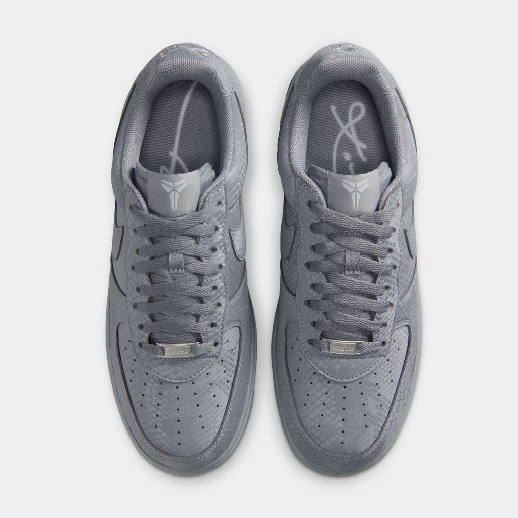 Kobe Air Force 1 Low Cool Grey Mens Lifestyle Shoes (Cool Grey/Wolf Grey)