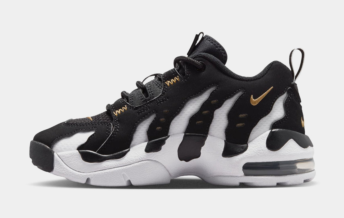 Air DT Max 96 Low Grade School Basketball Shoes (Black/Metallic Gold/White)