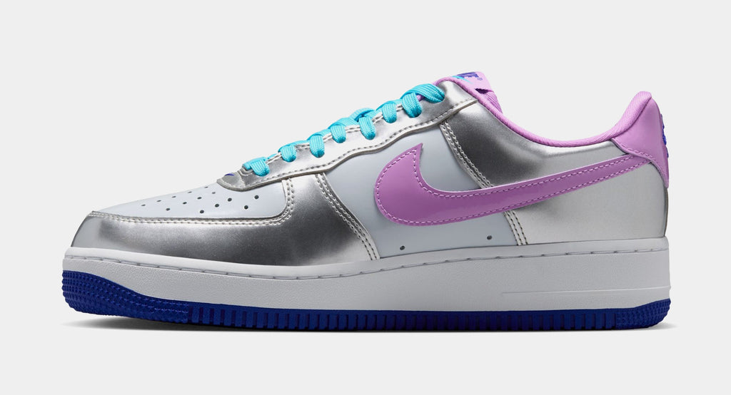 Air Force 1' 07 WNBA All Star Weekend Womens Lifestyle Shoes (Chrome/Fuchsia Glow/Pure PLatinum)
