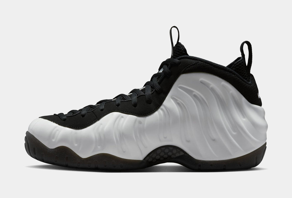 Air Foamposite Pro Glow In The Dark Mens Basketball Shoes (Summit White/Black)