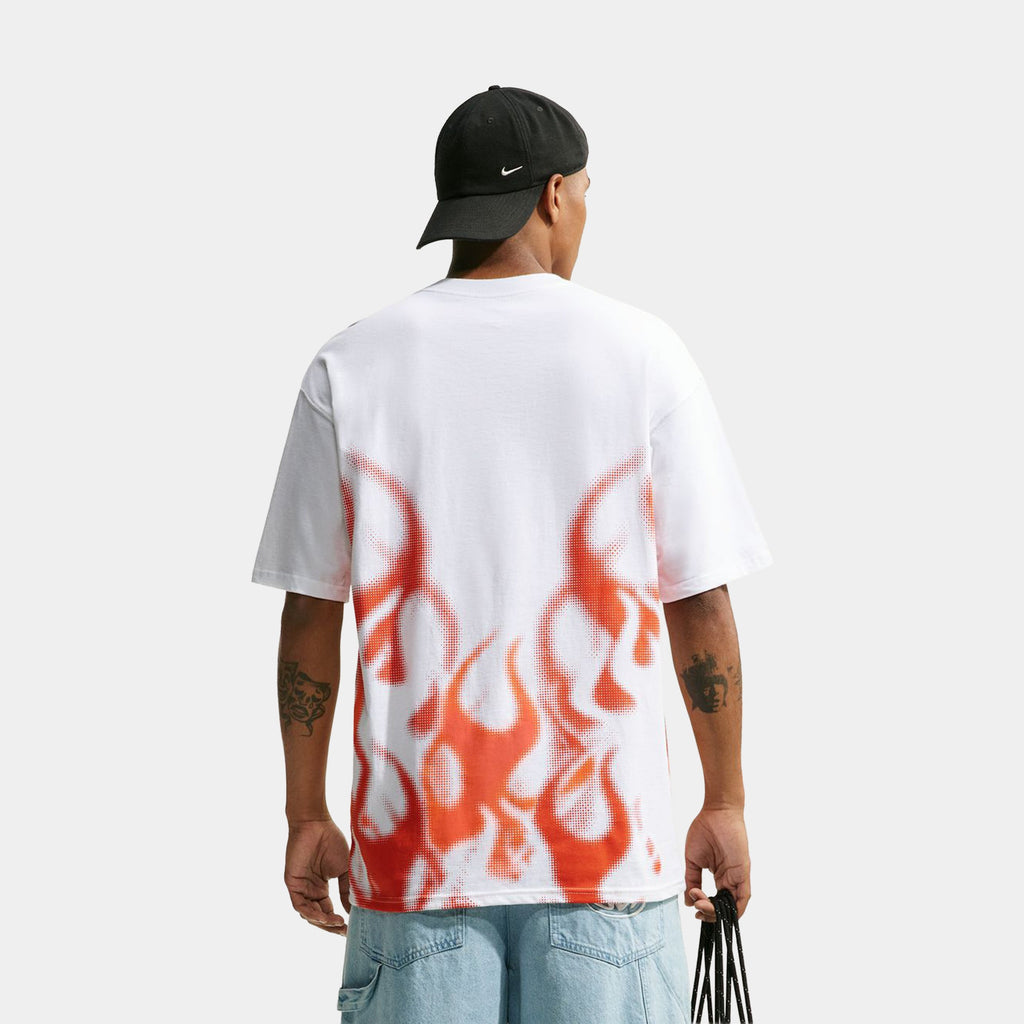 Sportswear Max 90 Flame Mens Short Sleeve Shirt (White)