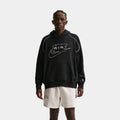 Air Fleece Pullover Mens Hoodie (Black/Black/White)