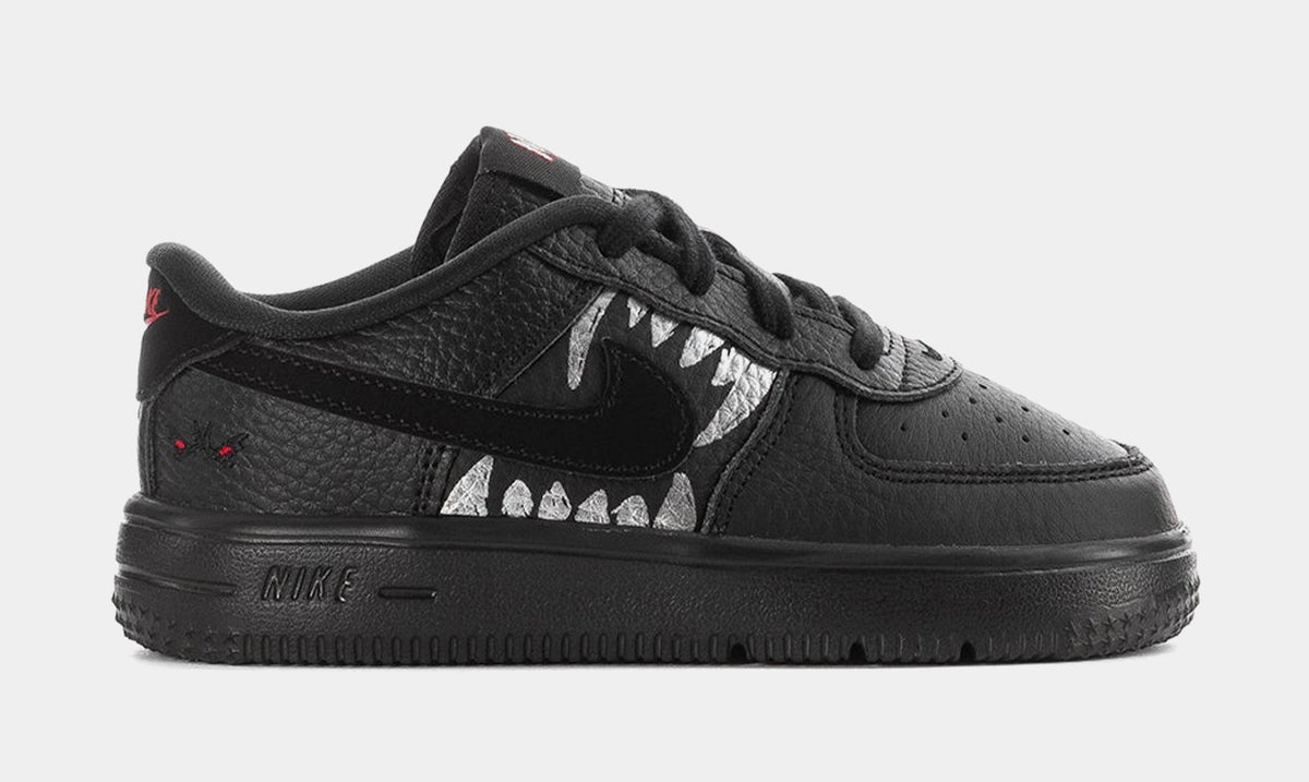 Air Force 1 Low Wolf Infant Toddler Lifestyle Shoes (Black/University Red)