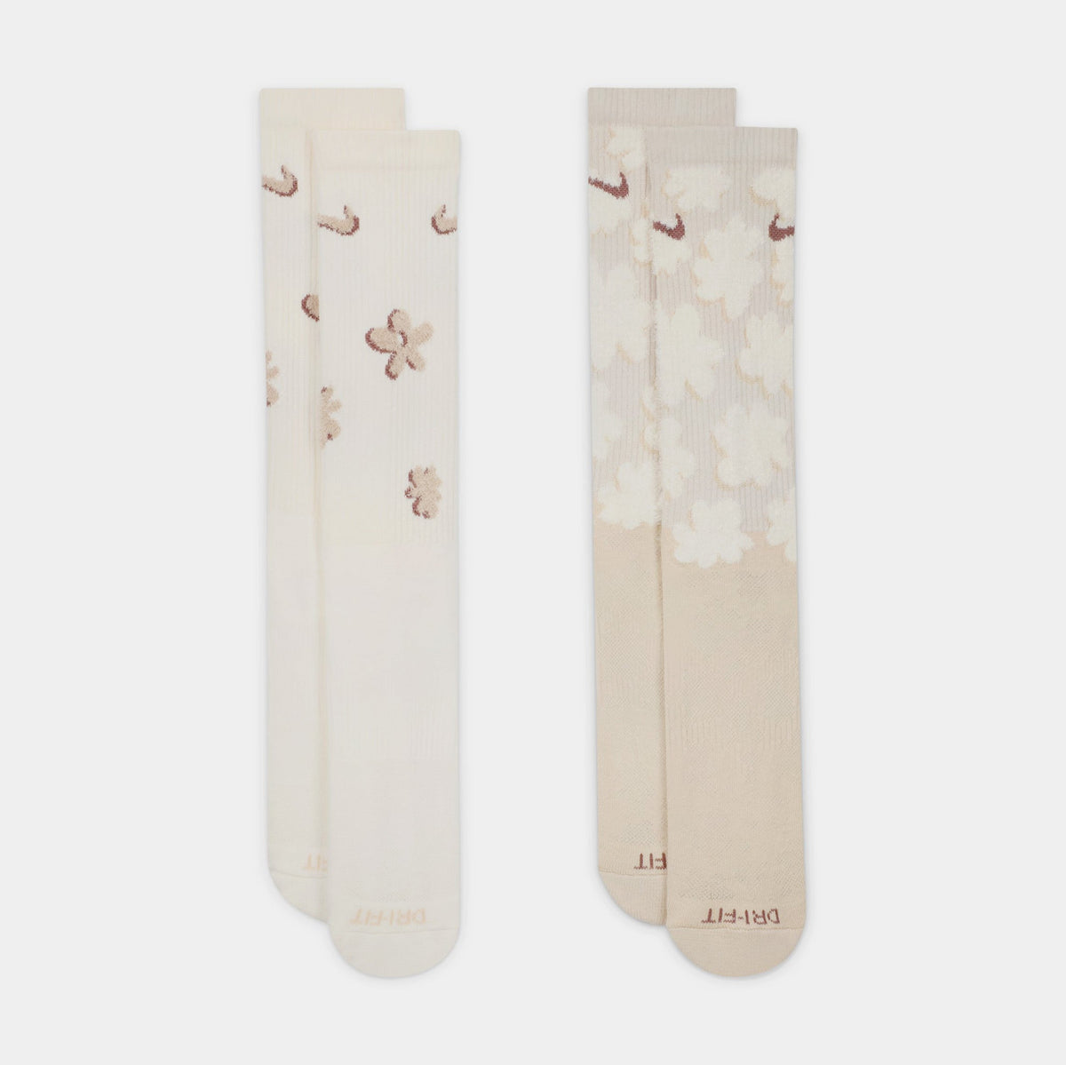 Everyday Plus Cushioned 2 Pack Womens Socks (Beige)