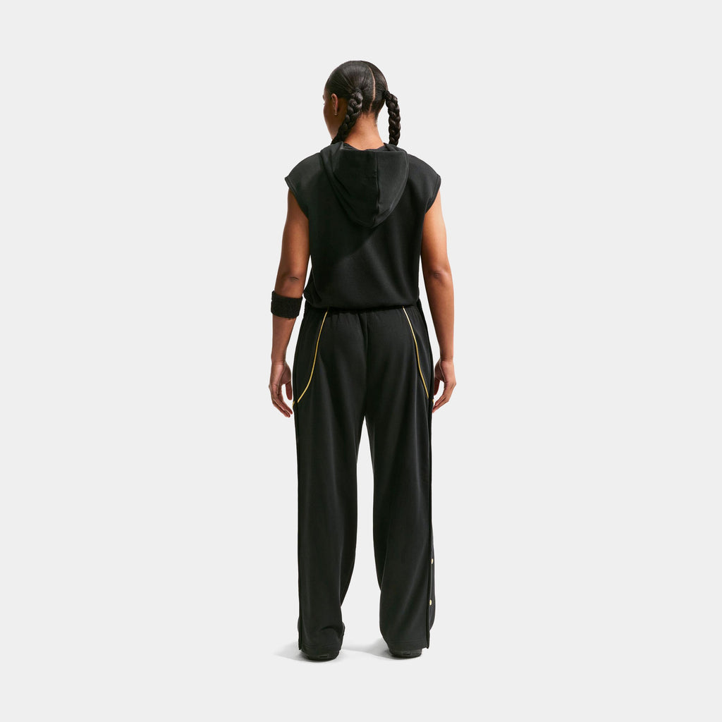 Dri Fit Fleece Tearaway Womens Pants (Black/Buff Gold)