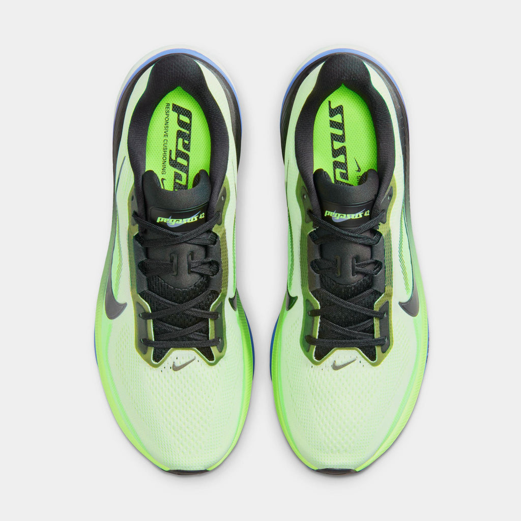 Air Zoom Pegasus 42 Volt Tint Sapphire Mens Running Shoes (Volt Tint/Black Spruce/Sapphire)