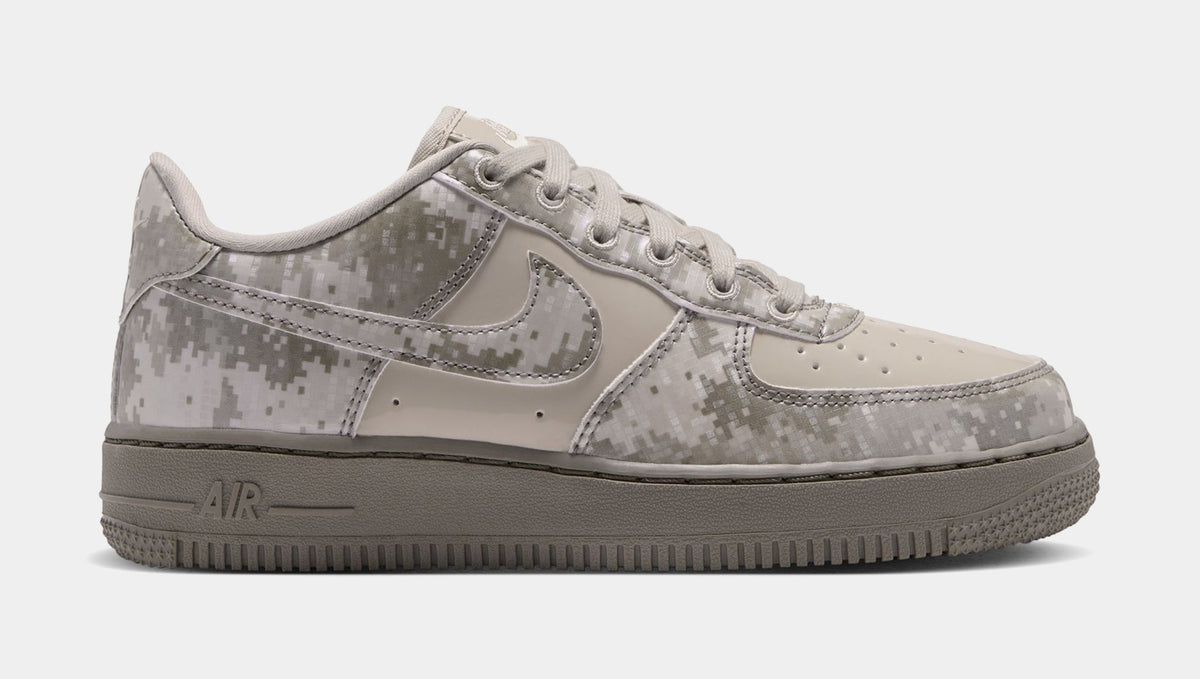 Air Force 1 Camo Grade School Lifestyle Shoes (Multi-Color/Light Stone/Fossil/Multi-Color)
