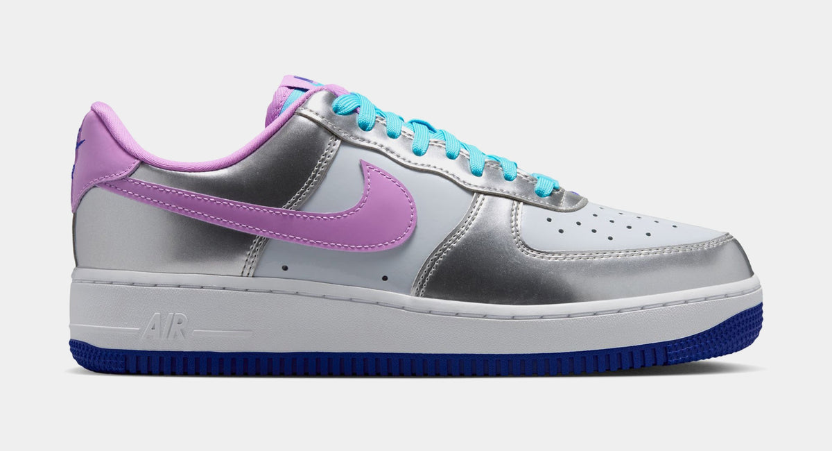 Air Force 1' 07 WNBA All Star Weekend Womens Lifestyle Shoes (Chrome/Fuchsia Glow/Pure PLatinum)