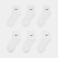 Everyday Plus Cushioned 6 Pack Mens Socks (White/Black)