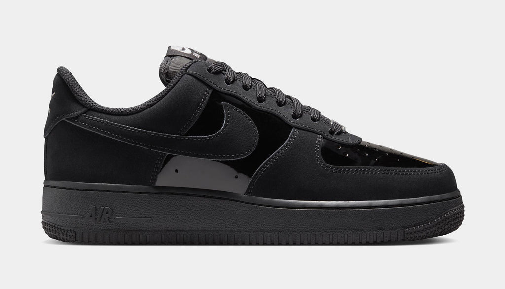 Air Force Street 1 Womens Lifestyle Shoes (Black/Metallic Silver/Anthracite)