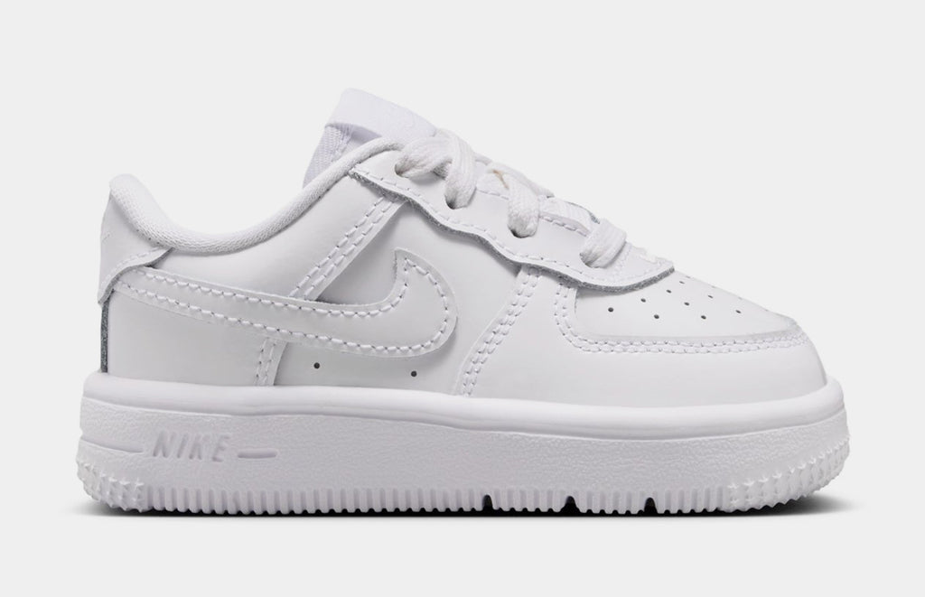 Air Force 1 Low Patent Leather Infant Toddler Lifestyle Shoes (White)