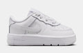 Air Force 1 Low Patent Leather Infant Toddler Lifestyle Shoes (White)