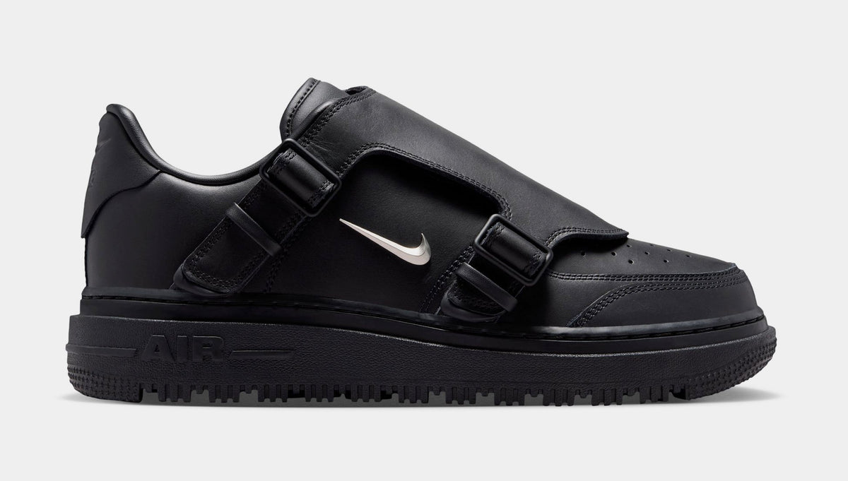 Air Force 1 Luxe Black Mens Lifestyle Shoes (Black/Anthracite/Metallic Silver)