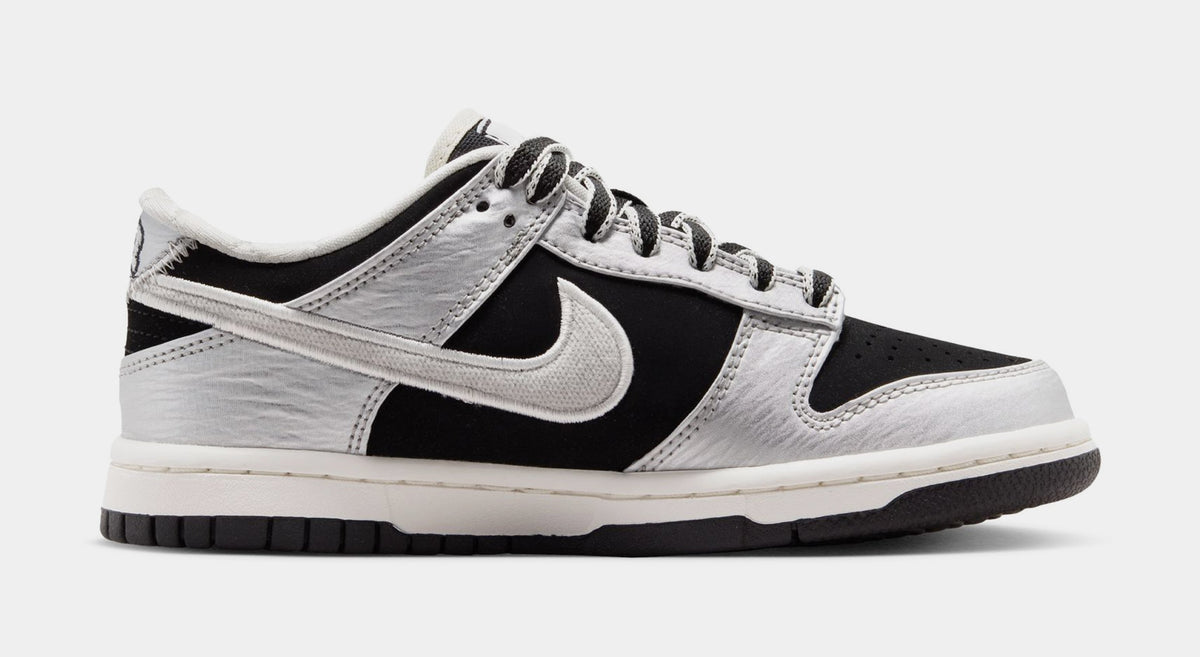 Dunk Low LV8 Grade School Lifestyle Shoes (Metallic Silver/Black)