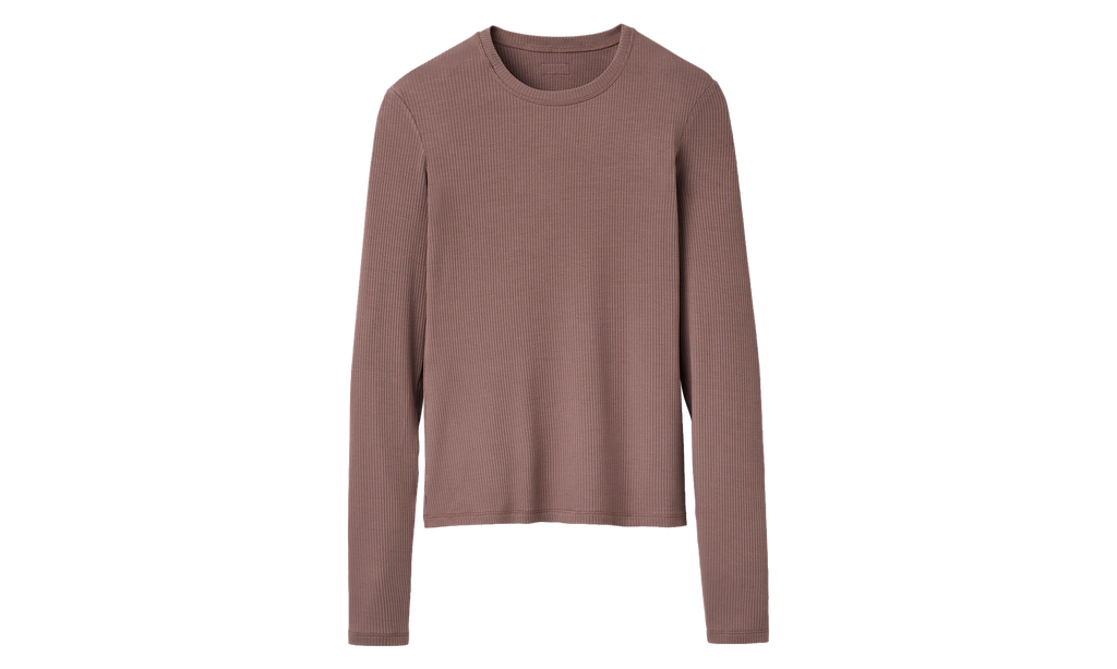 Aidelene Long Sleeve Rib Tee WMNS "Allspice" 1182412 ALS