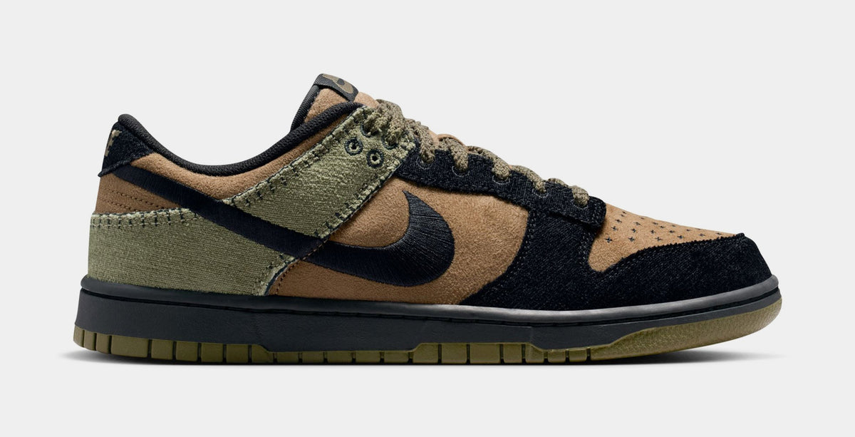Dunk Low Retro Camo Olive Mens Lifestyle Shoes (Brown Kelp/Black/Medium Olive)