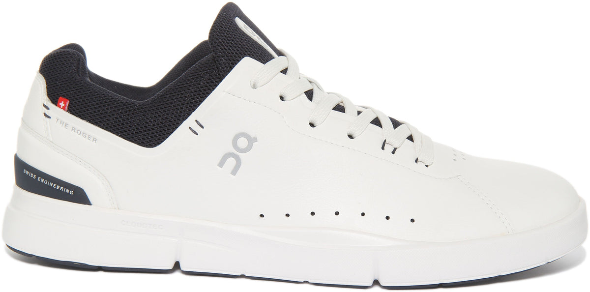 On Running The Roger Advantage In White Navy For Men