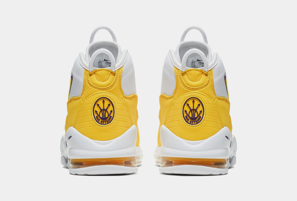 Air Max Uptempo '95 Mens Basketball Shoes (White/Amarillo/Court Purple) Final Sale