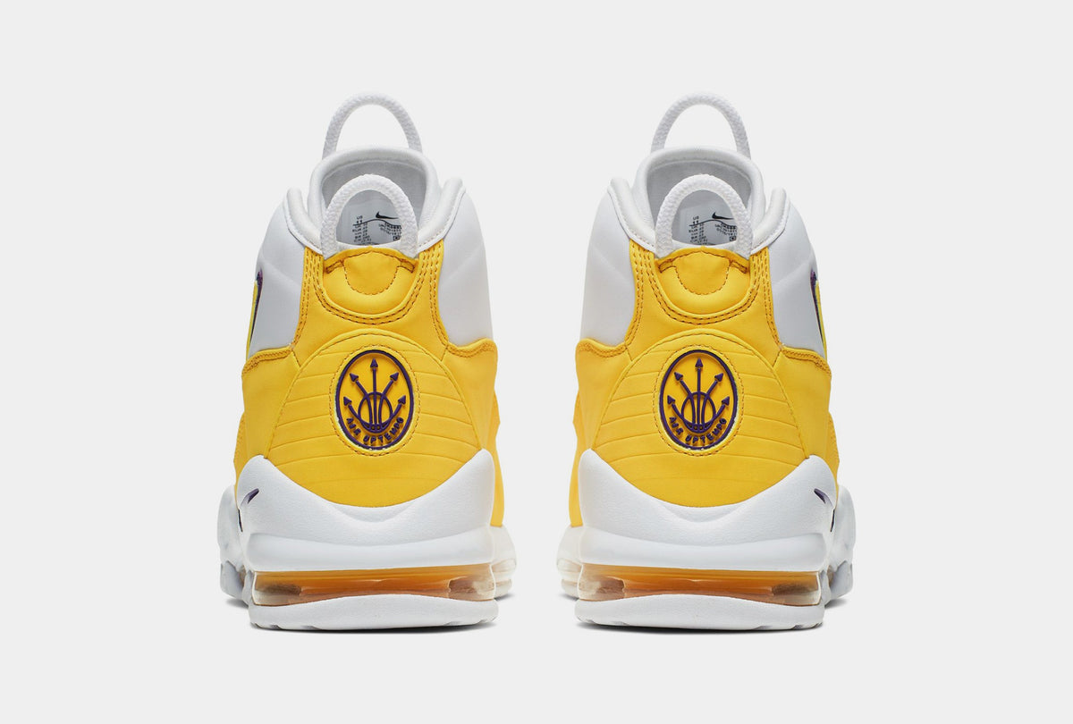 Air Max Uptempo '95 Mens Basketball Shoes (White/Amarillo/Court Purple) Final Sale