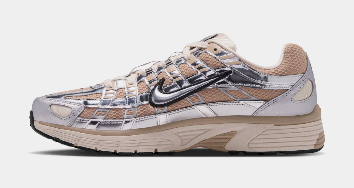 P-6000 Mens Running Shoes (Linen/Natural/Black/Metallic Silver)