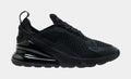Air Max 270 Grade School Running Shoes (Black)