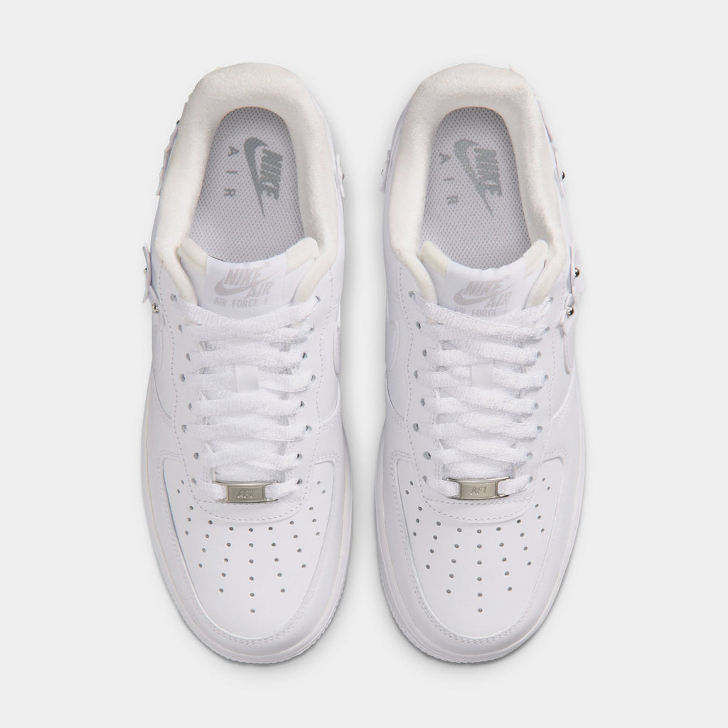 Air Force 1 '07 Florette Womens Lifestyle Shoes (White/Wolf Grey/Metallic Silver)