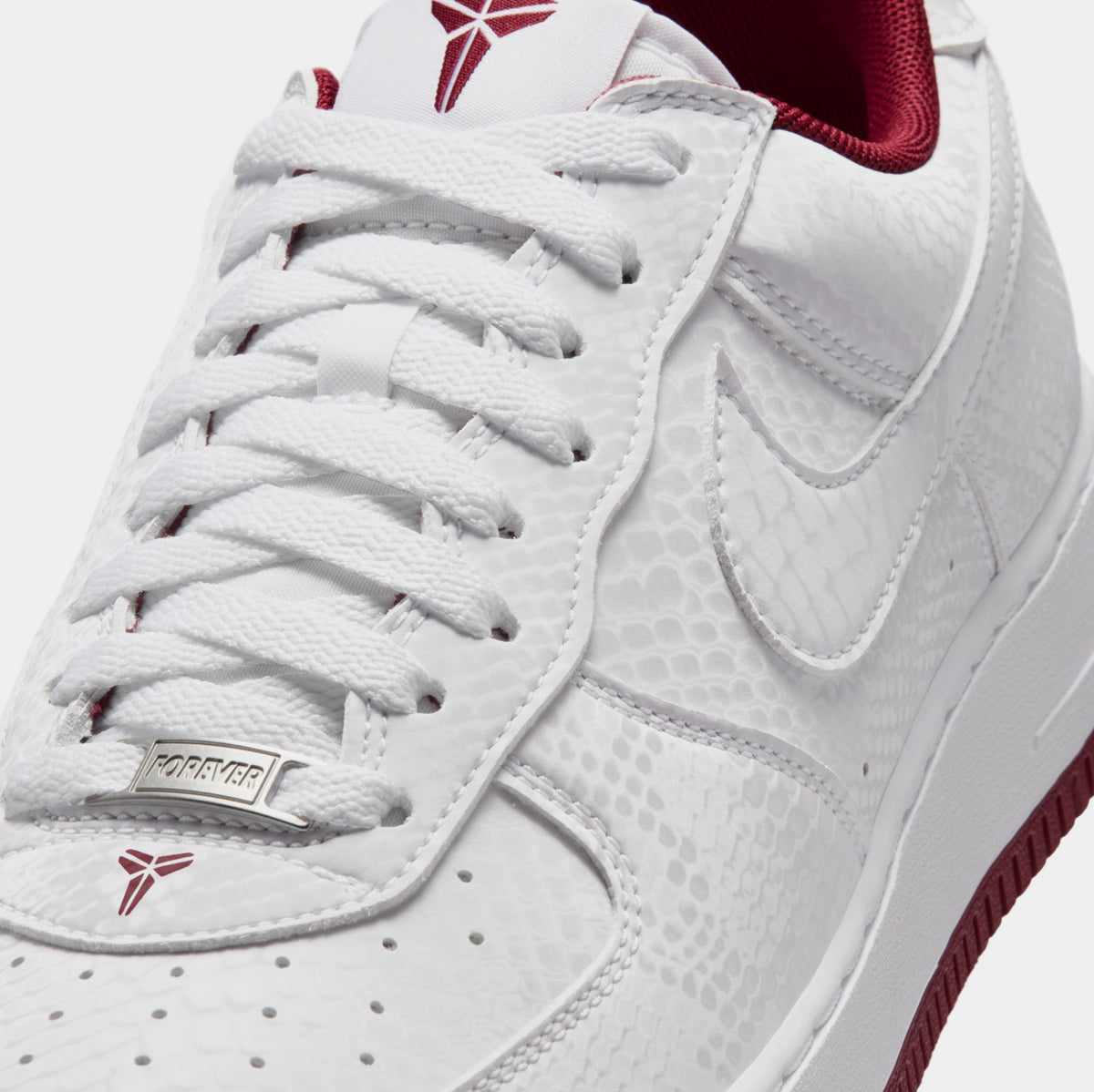 Kobe Air Force 1 Lower Merion Mens Lifestyle Shoes (White/Team Red/Team Red/White)