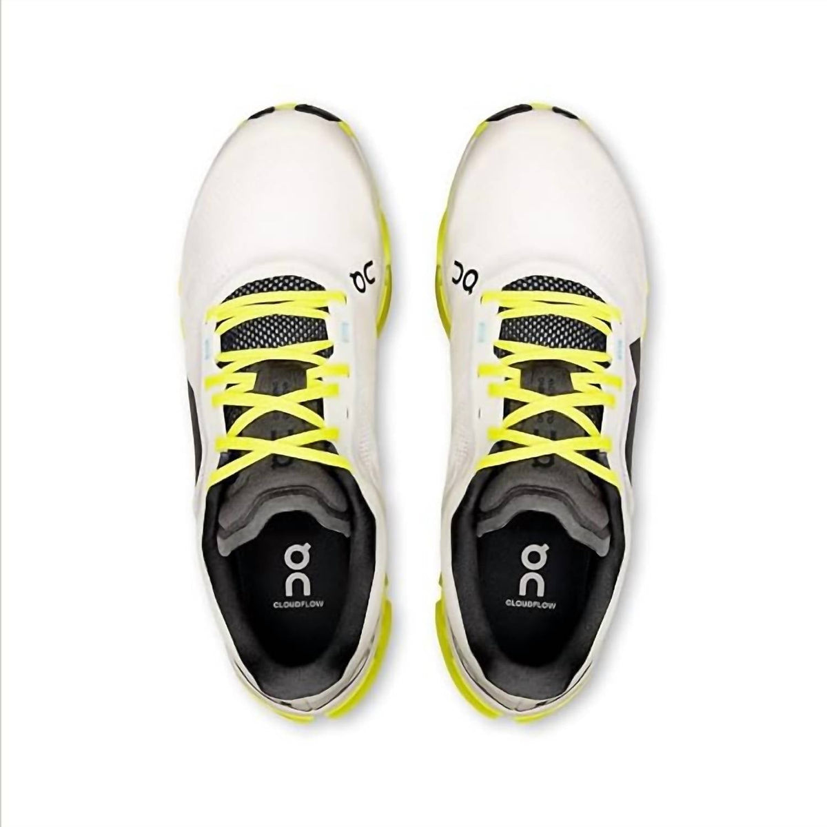 Men's Cloudflow 5 Running Shoe In White/lime