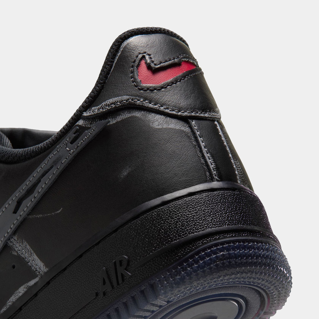 Air Force 1 Low Ghostface Mens Lifestyle Shoes (Black/Stealth/Gym Red/Metallic Silver)