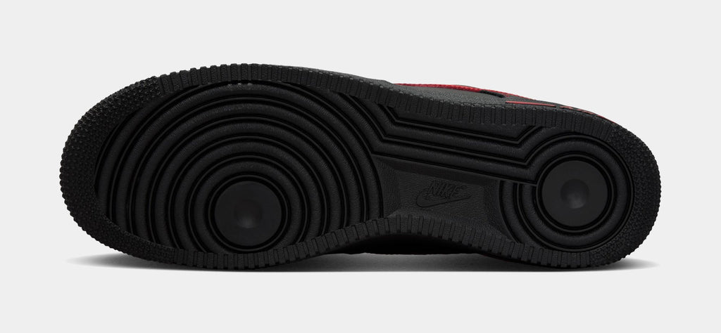 Air Force 1 Low '07 LV8 Bred Mens Lifestyle Shoes (Black/Black/University Red)