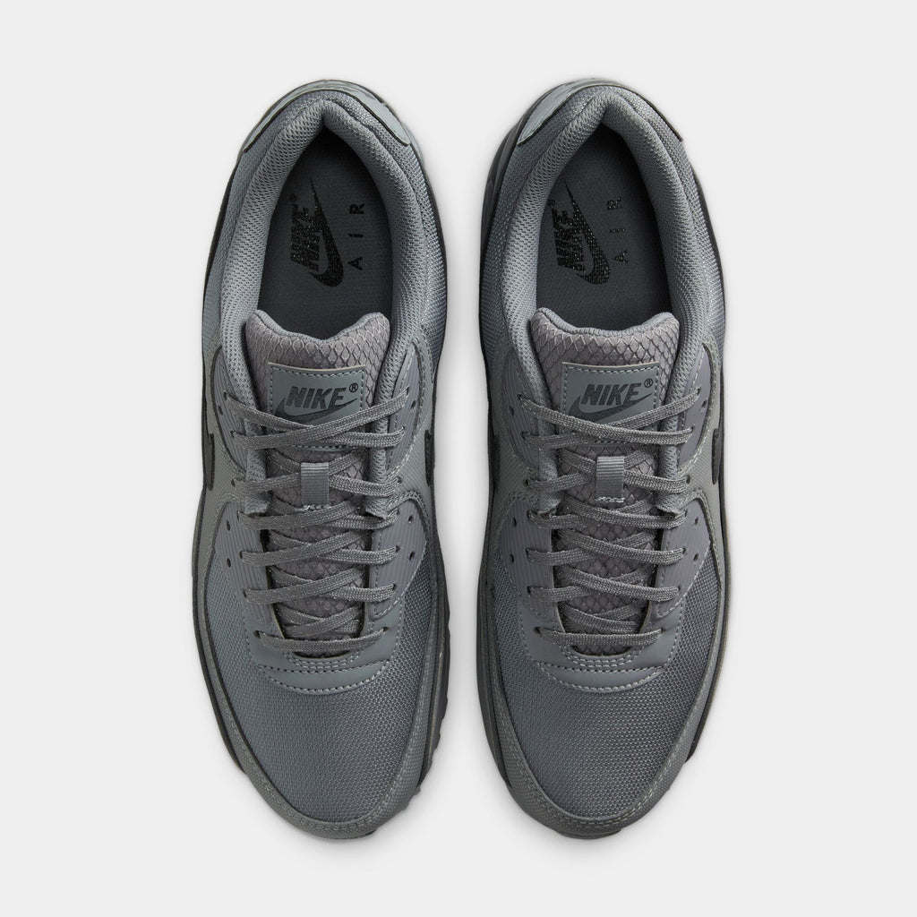 Air Max 90 Premium Mens Running Shoes (Smoke Grey/Black)