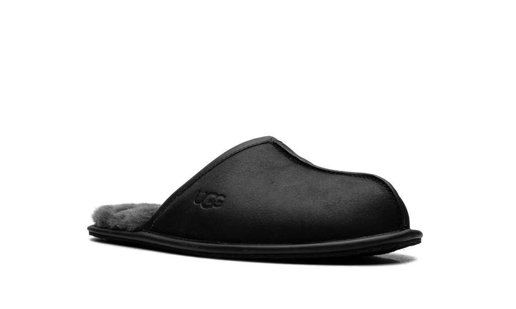 Scuff Leather Slipper "Black" 1108192 BLK