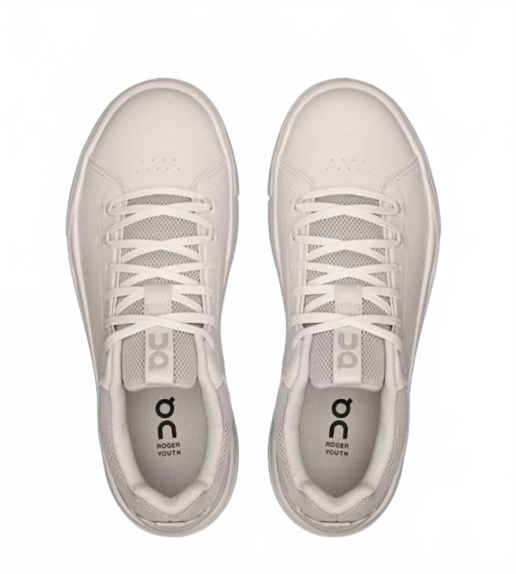 Kids Roger Sneaker In Frost/silver