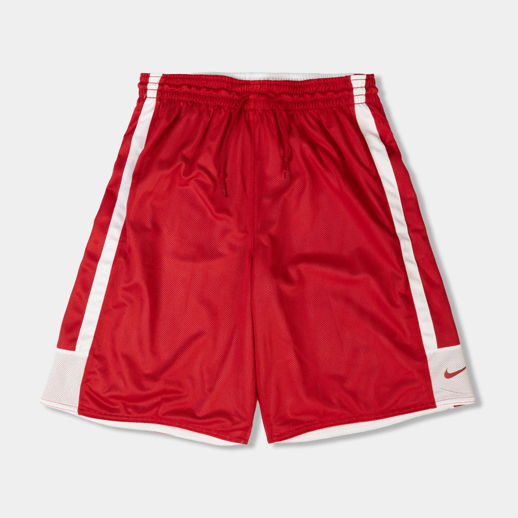 Reversible Dri Fit Basketball Mens Shorts (White/Red)