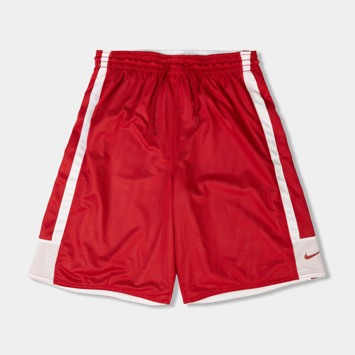 Reversible Dri Fit Basketball Mens Shorts (White/Red)