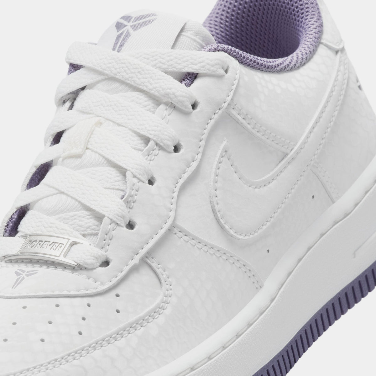 Kobe Air Force 1 Low Forever Summit White Daybreak Grade School Lifestyle Shoes (Summit White/Daybreak)