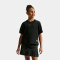 Sportswear Collection Grade School Short Sleeve Shirt (Black/Black/White/Black)