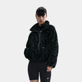 Sportwear High Pile Fleece Womens Jacket (Black/Black/Sail)