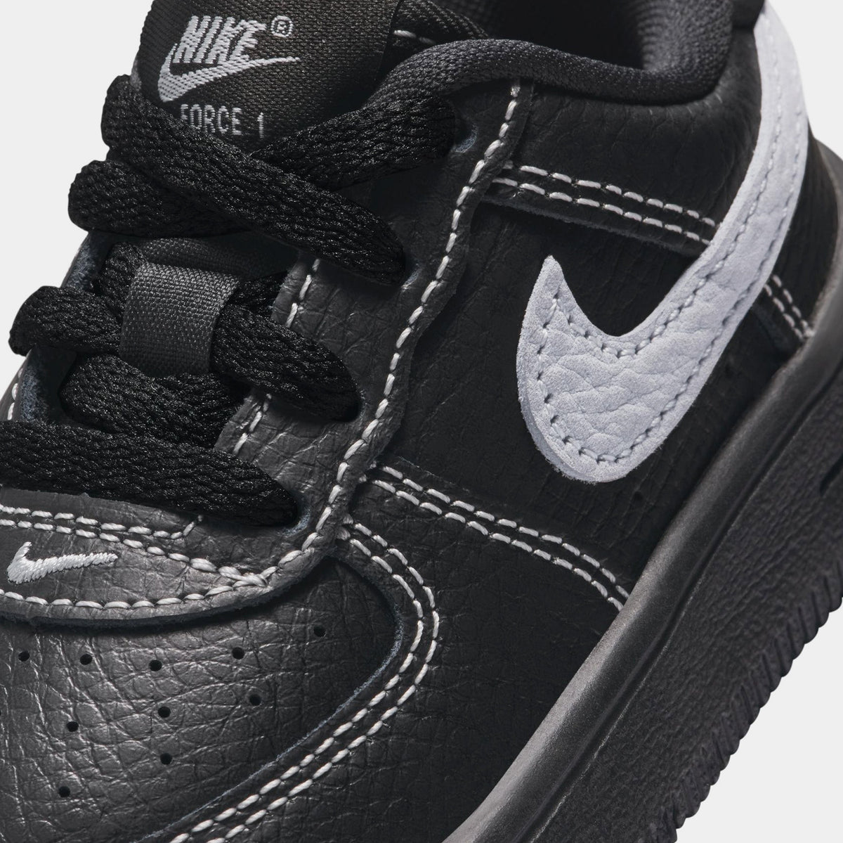 Air Force 1 Low LV8 3 Infant Toddler Lifestyle Shoes (Black/Wolf Grey/Black/Black)
