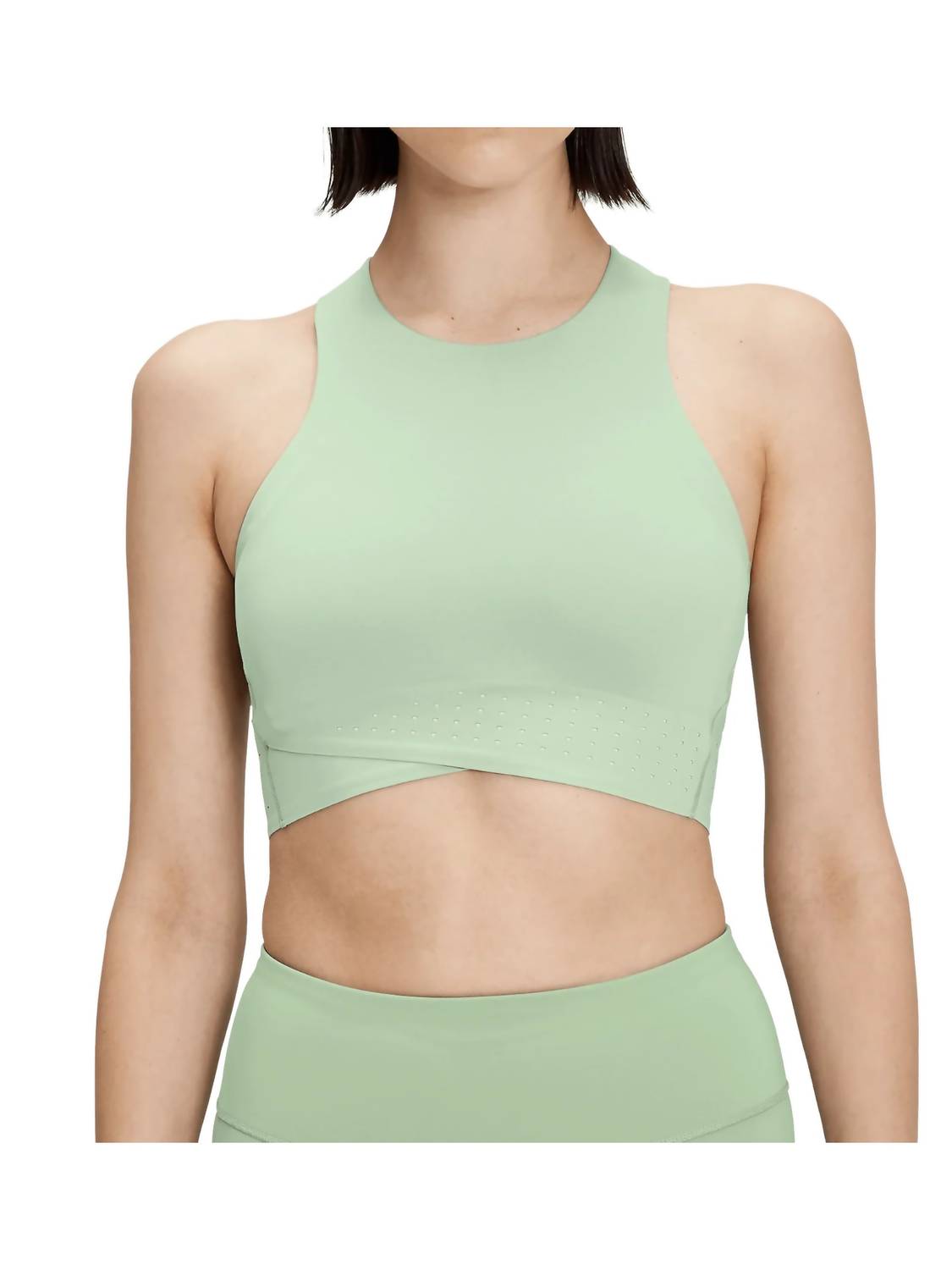 Women's Race Crop Top In Moss/creek